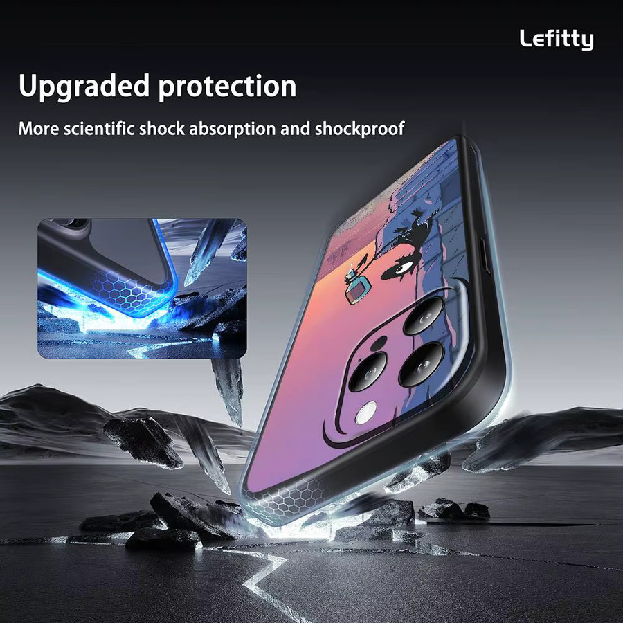 Anime D-Disenchantment Luci Handyhülle für iPhone 16 15 14 13 Pro Max Plus Mini Frosted Black Soft Shell Schutzhülle - Bild 3