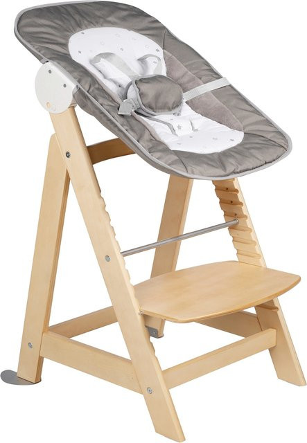 Roba Treppenhochstuhl Set 2in1 Born Up Sternenzauber in Beige - Bild 1