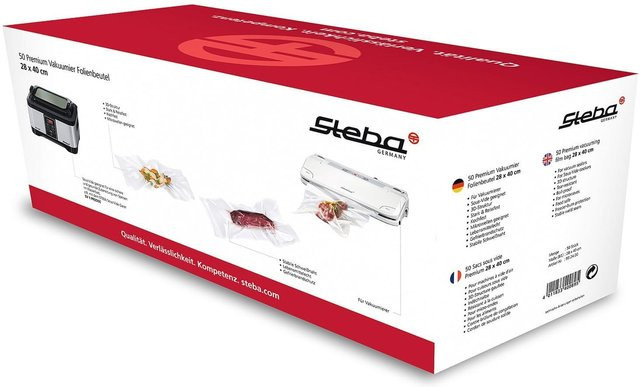 Steba Premium-Vakuumier Folienbeutel transparent B: 28 cm, H: 40 cm - Bild 1