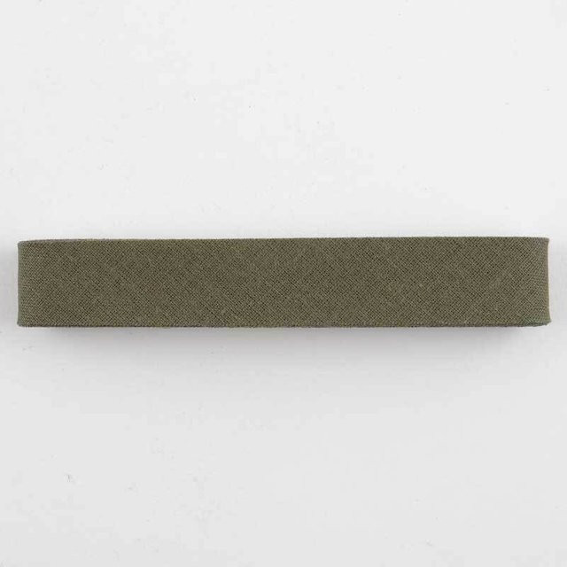 Gütermann Schrägband Nr. 914 aus Baumwolle in Schlammgrün, Breite: 20 mm, Länge: 3 m - Bild 1