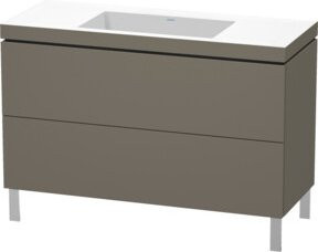 Duravit Waschtischunterschrank L-Cube c-bonded mit 2 Auszügen, Breite: 120 cm, Tiefe: 48 cm, Höhe: 69,8 cm - Bild 1