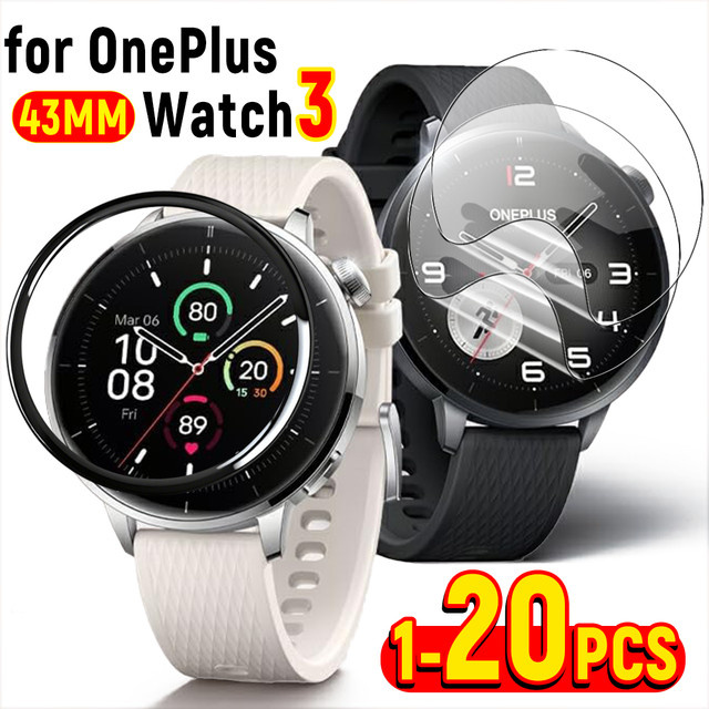 BAPPSUS Hydrogelfolie und Verbundfolie Displayschutzfolie für OnePlus Watch 3 43 mm, transparent - Bild 1