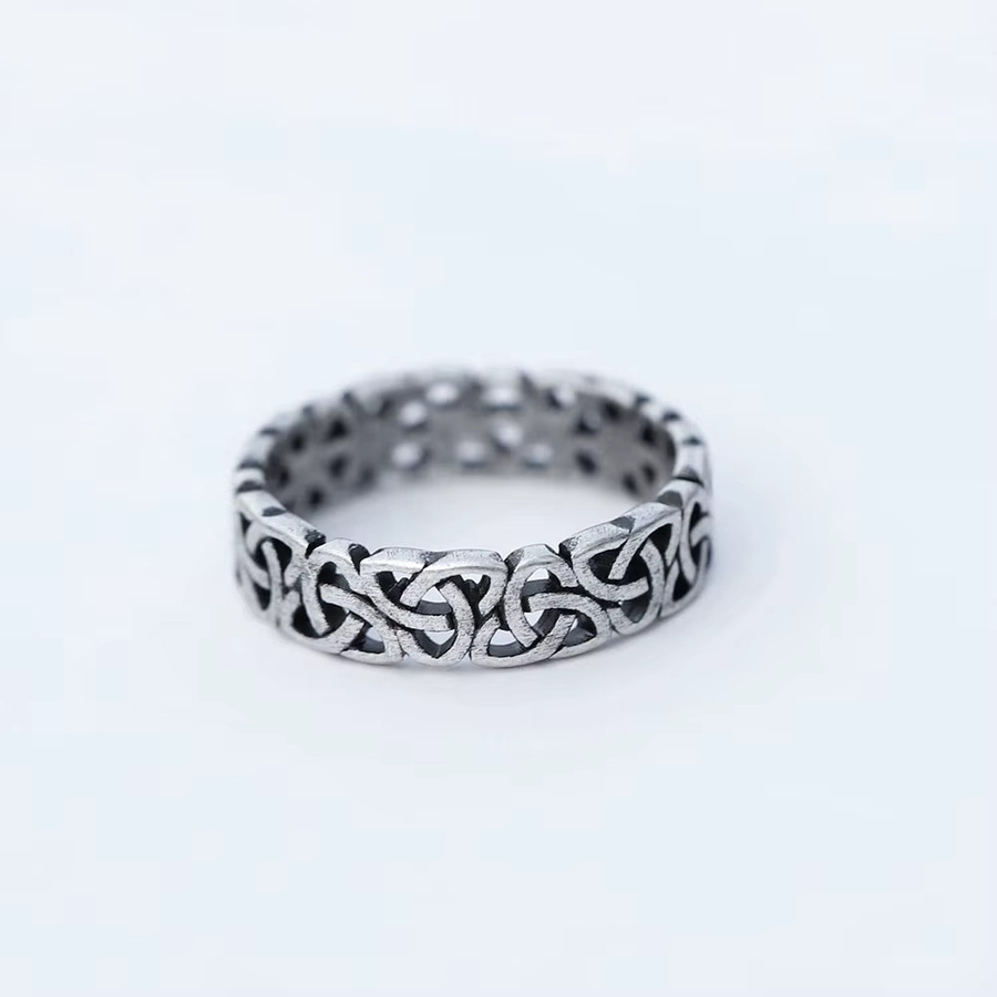 Herrenring Edelstahl, Vintage, Silber - Bild 2