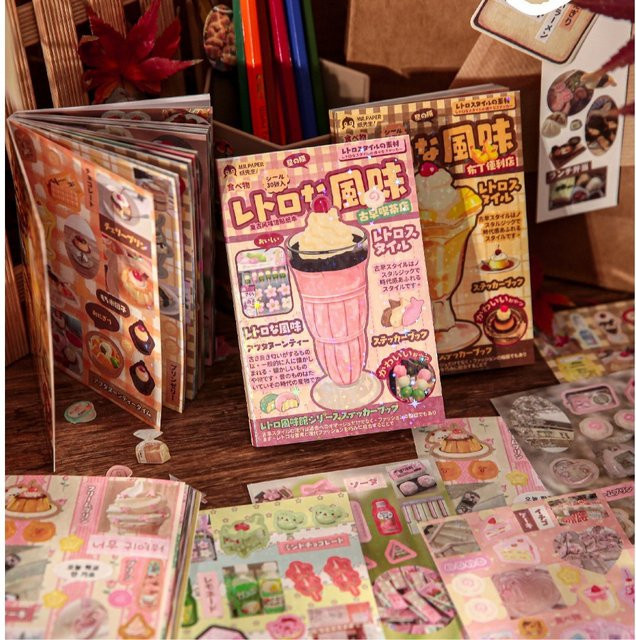 Mr. Paper Gestanztes Aufkleberalbum Vintage-Geschmacksammlung in Multicolour aus Papier - Bild 1