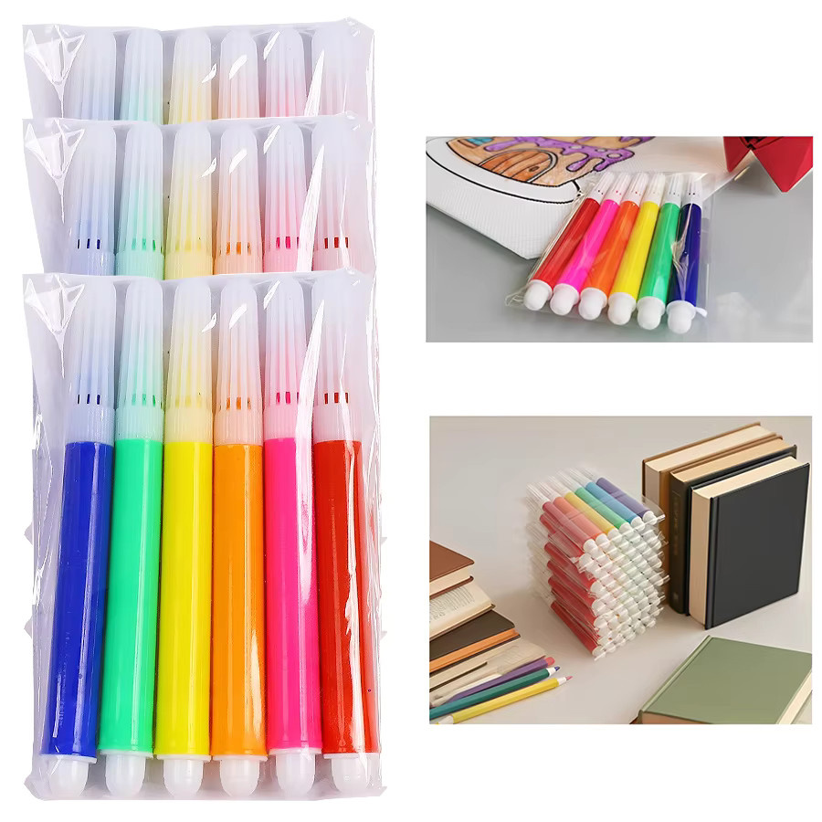 XJM Graffiti Mini-Aquarellstifte in 6 Farben für Kunst, Basteln und Schule - Bild 3