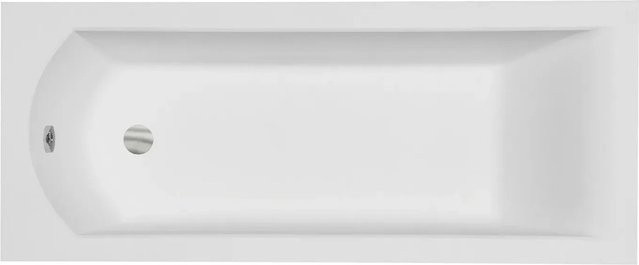 Bad Land Badewanne SHEA Rechteck aus Acryl in Weiß oder Schwarz inklusive Styroporverkleidung, Bambus Badewannenablage und KODI Kopfstütze, B/T: 160 x 70 cm - Bild 1