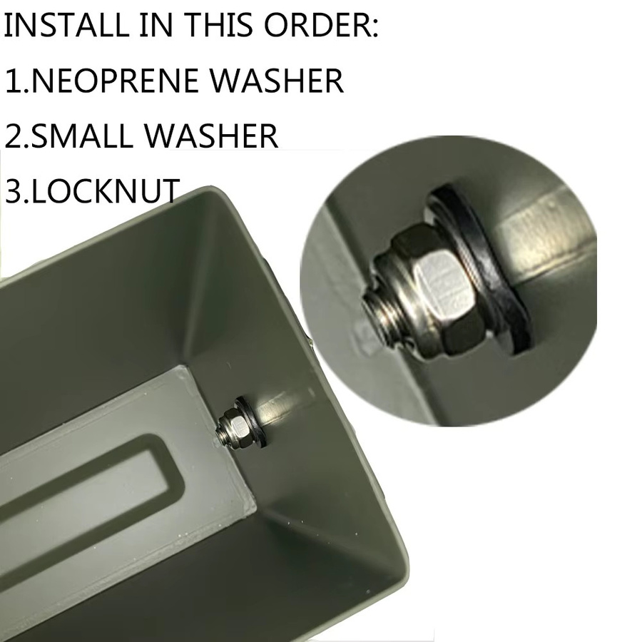 Hardware-Kit aus Stahl für Munitionsboxen und Bullet Safes, passend für 50 Cal und 30 Cal - Bild 3