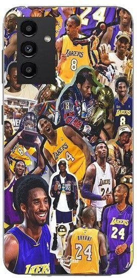 Maniacase Silikon Handyhülle für Samsung Galaxy A54 5G in Schwarz mit Kobe Bryant Design - Bild 1