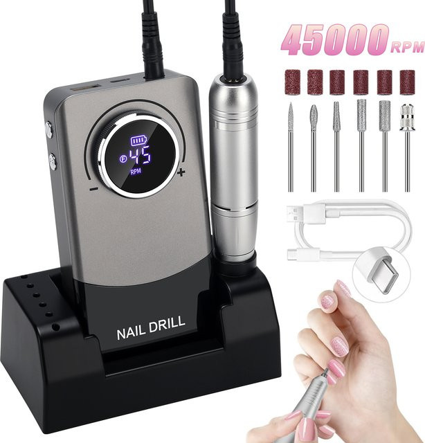 DianaBeauty Elektrischer Nagelbohrer V9, 45000 U/min, Unisex - Bild 1