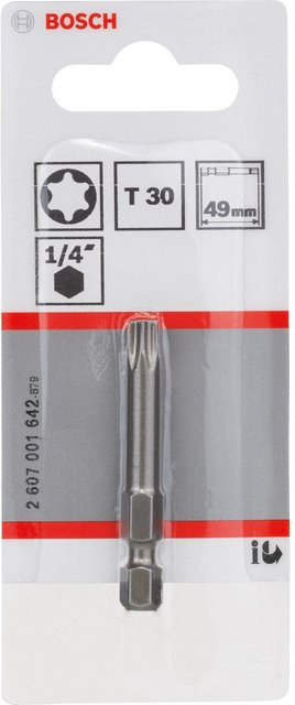 Bosch Schrauberbit T30 Extra Hard aus Edelstahl, Silber, Länge: 49 mm - Bild 2