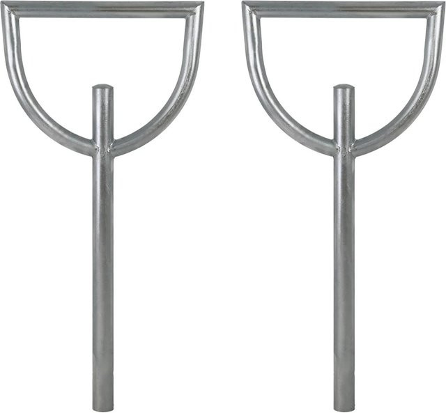 TRUTZHOLM 2x Fahrradanlehnbügel Typ D aus Stahl, H x B x T: 115 x 56 cm, Durchmesser 60 mm - Bild 1