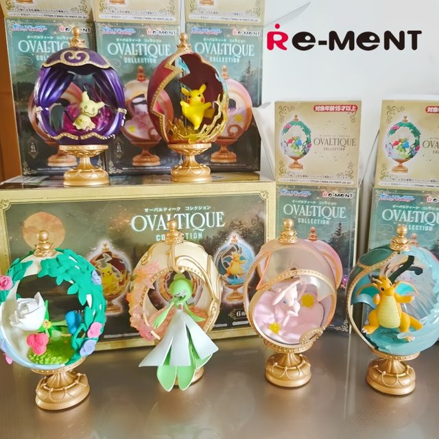 Re-Ment Pokémon Ovaltique Collection Pikachu Gardevoir Dragonite Roserade Mimikyu Mew, Figuren, ab 14 Jahren - Bild 1