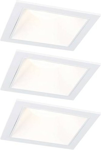 Paulmann Cole LED-Einbauleuchte 3er Set, Weiß, dimmbar, warmweiß - Bild 1