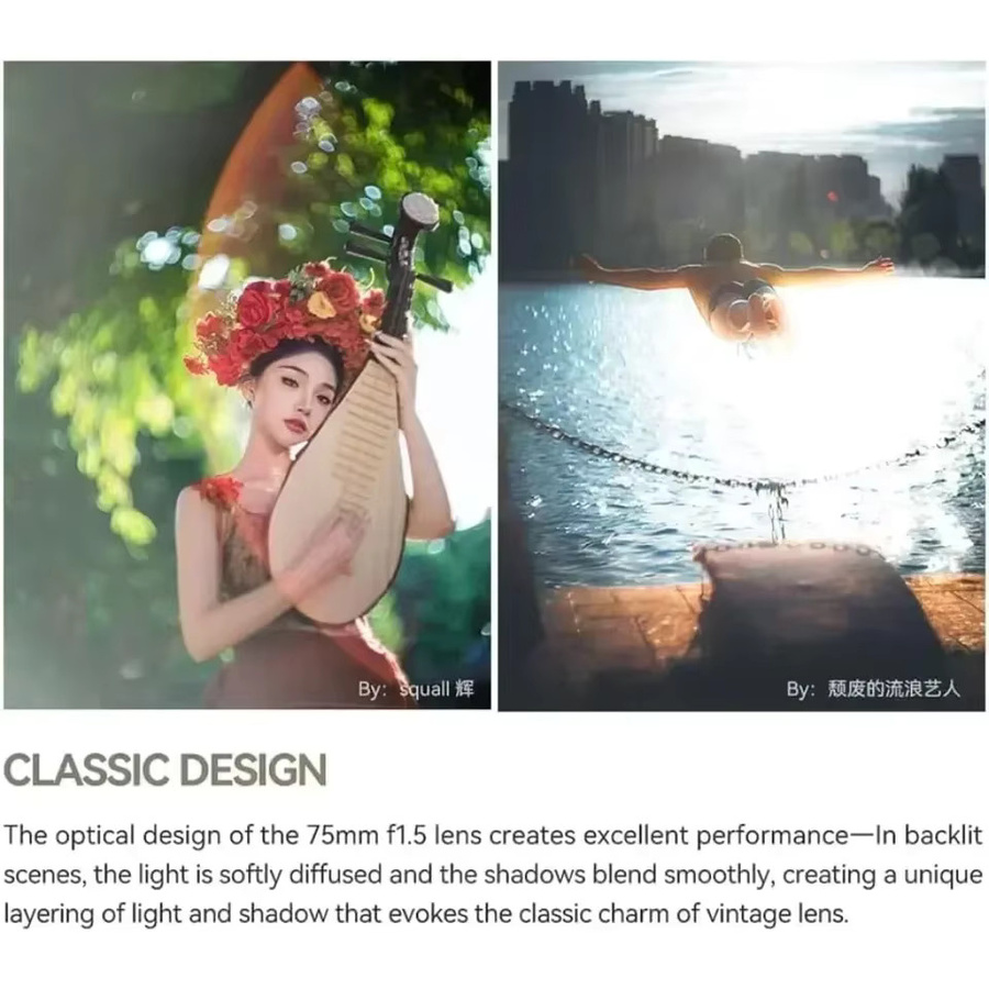 TTArtisan 75mm F1.5 Vollformat-Kameraobjektiv mit Swirly Bokeh für M42-Bajonett in Schwarz - Bild 3