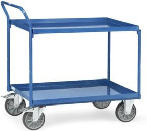 Fetra Tischwagen 4920 in Blau mit TPE-Reifen und 400kg Tragkraft - Bild 1