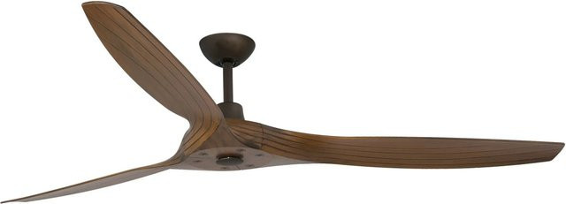 FARO Energiespar Deckenventilator Morea in Walnuss mit Fernbedienung, Durchmesser: 152 cm - Bild 1