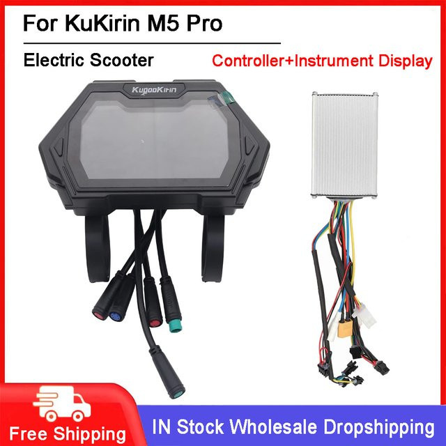 Original Display Controller für KUGOO KuKirin M5 Pro, Elektrisches Dashboard und Control Board Ersatzteil, Schwarz, 36V/48V - Bild 1