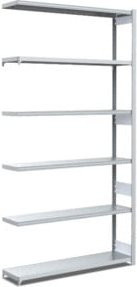 Bito Fachbodenregal Typ M verzinkt in Silber, B/T/H: 100,8 x 32,4 x 250 cm - Bild 1