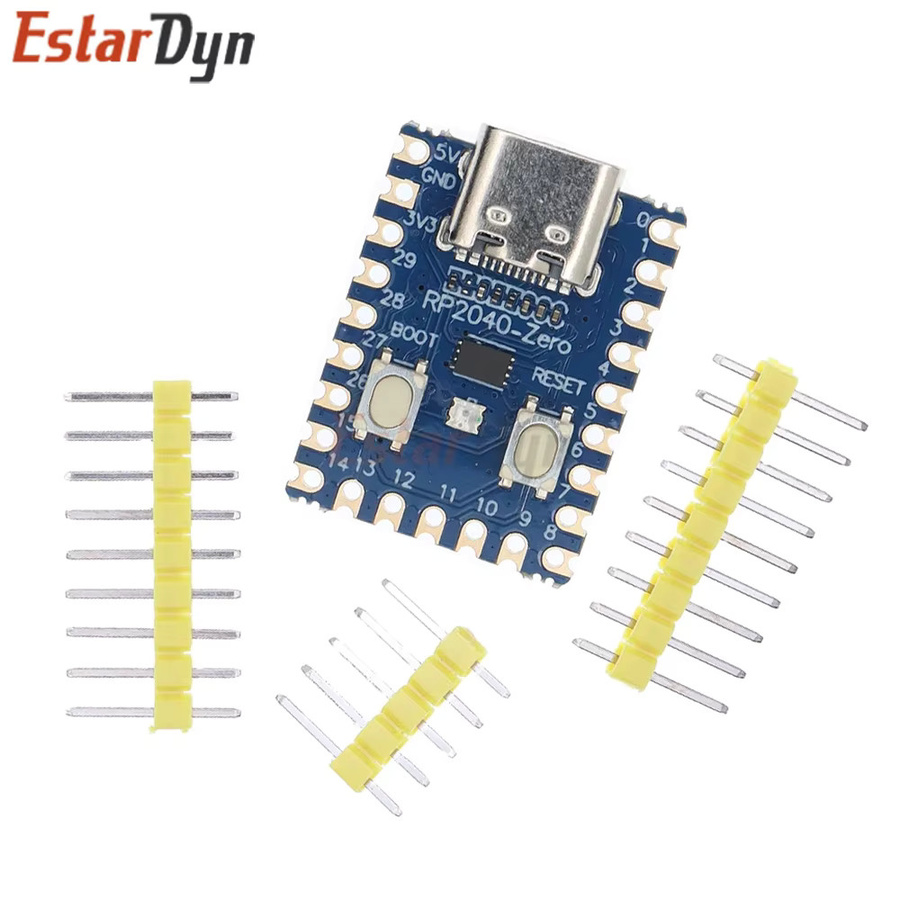 Estardyn RP2040-Zero Mikrocontroller Entwicklungsboard für Raspberry Pi Pico in Blau mit Dual-Core und 2MB Flash - Bild 2