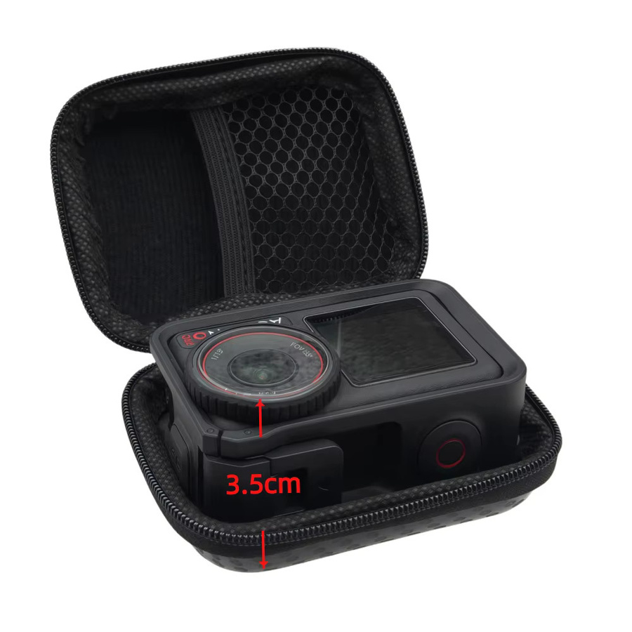 Wasserdichte Mini-Schutzhülle und Tragetasche für DJI Action 5 Pro sowie GoPro Hero 13, 12, 11, 10 in Schwarz - Bild 4