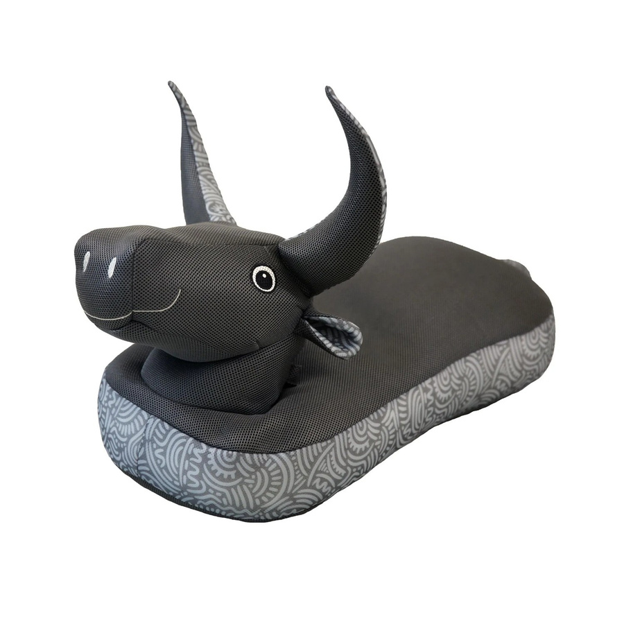 Westmann Sitzsack Stier in Schwarz und Grau aus Polyester-Mischgewebe B/H/L: 89 x 64 x 34 cm - Bild 2