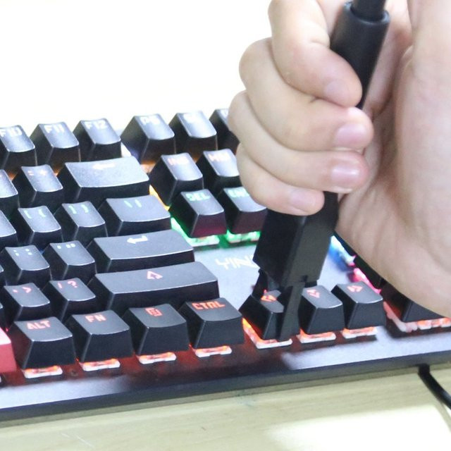 OULLX Universal Keycaps Remover Tastatur Kappen Entfernung Werkzeug aus Kunststoff für mechanische Tastaturen in Schwarz - Bild 1