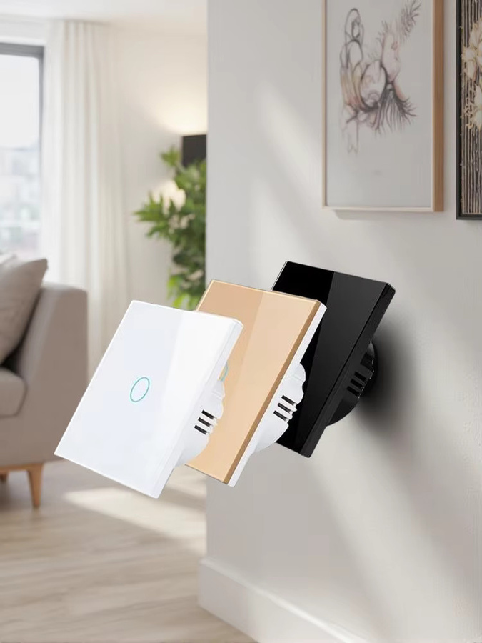 Tuya WiFi Smart Touch Schalter UBARO mit Glaspanel in Weiß, EU-Standard Lichtschalter mit App- und Sprachsteuerung für Alexa und Google Assistant, Neutralleiter erforderlich - Bild 4