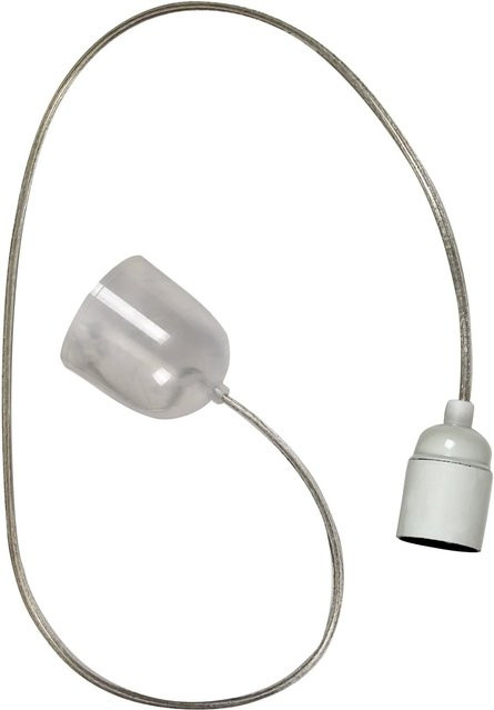 Näve Lampenaufhängung Glattmantel für Nylon-Pendelleuchten in Transparent mit E27 Fassung - Bild 1