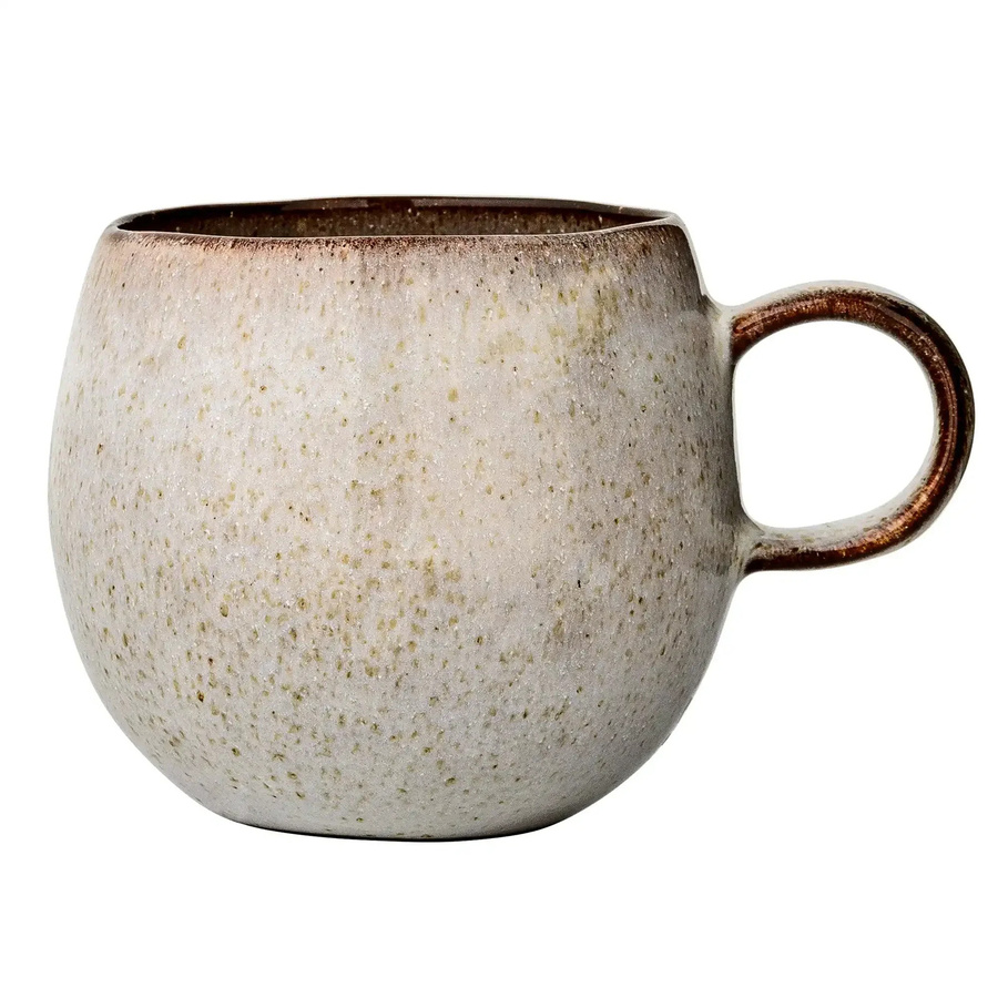 Bloomingville Becher aus Steingut in der Farbe Sandrine, Höhe: 10 cm - Bild 1