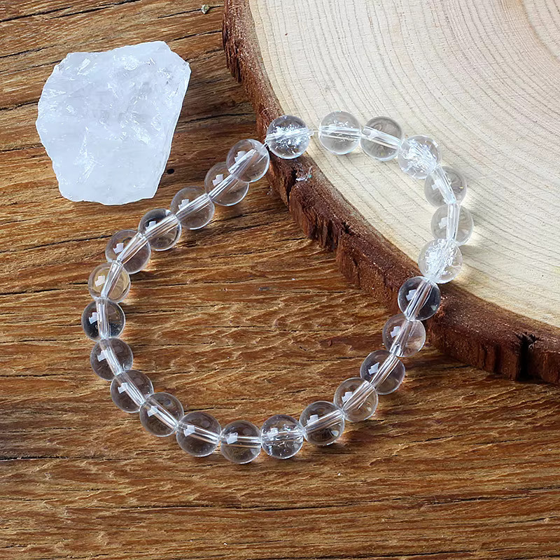 EmbraceNature Perlenarmband, Bergkristall, Weiß, Unisex - Bild 4