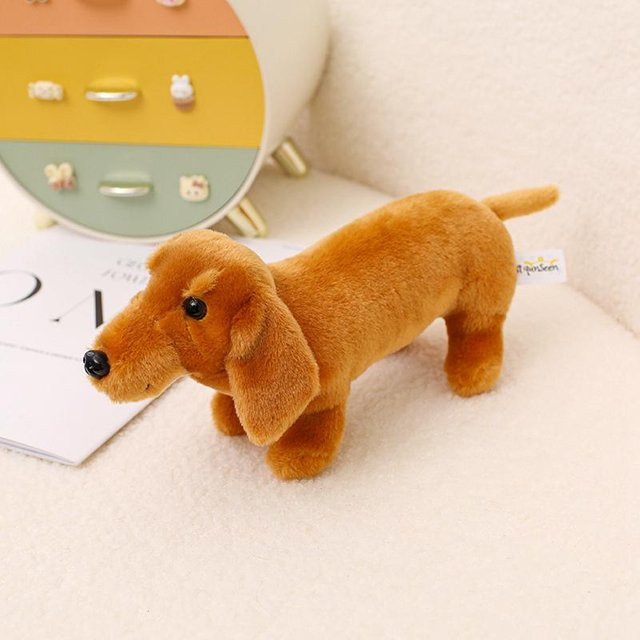 Yiran toy Dackel Kuscheltier Plüschtier, 25cm, ab 3 Jahre - Bild 1