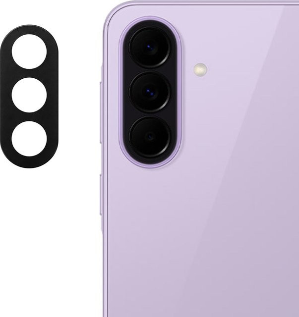 Techsuit Schutzfolie aus gehärtetem Glas für die Rückkamera des Samsung Galaxy A37 5G, Schwarz - Bild 1