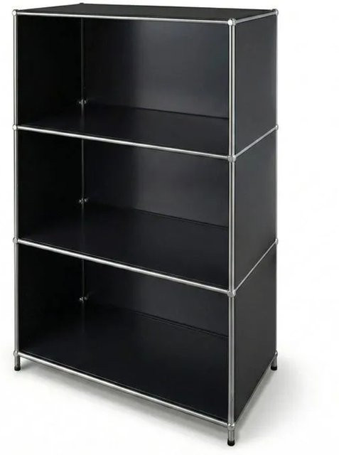 Floordirekt Metallregal Concept Epure MK-101 Bücherregal Schwarz, B/T/H: 75 x 40 x 120 cm - Bild 1