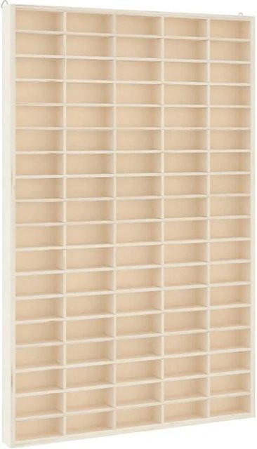 vidaXL Sammlervitrine aus Sperrholz mit 90 Fächern, Wandmontage, B/T/H: 50,5 x 4,5 x 79 cm - Bild 1