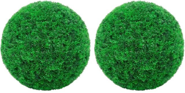 2er Set vidaXL Künstliche Buchsbaumkugeln in Grün, Durchmesser: 52 cm - Bild 1
