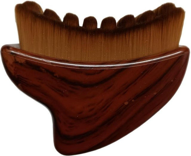 Multifunktionale Gesichtsbürste für Lymphdrainage, Braun, Unisex - Bild 1