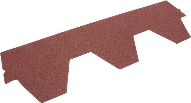 Daprona Bitumen Dachschindeln in Rot mit Hexagonal Muster, B: 100 cm, H: 32 cm - Bild 1