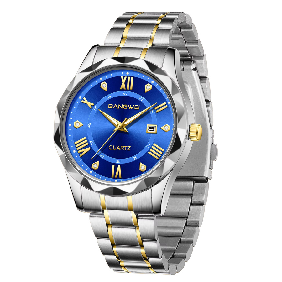 LIGE Armbanduhr Quarz, Edelstahl, Blau, Herren - Bild 6