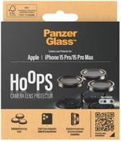PanzerGlass Hoops Kameraschutzglas für iPhone 15 Pro und iPhone 15 Pro Max, Schwarz - Bild 3