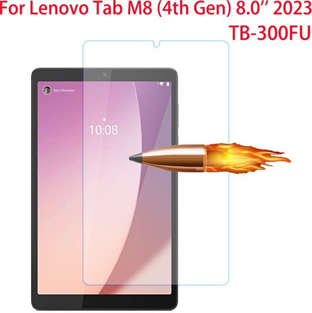 Displayschutzfolie aus gehärtetem Glas für Lenovo Tab M8 (4. Generation), 8,0 Zoll, 2023, transparent - Bild 1