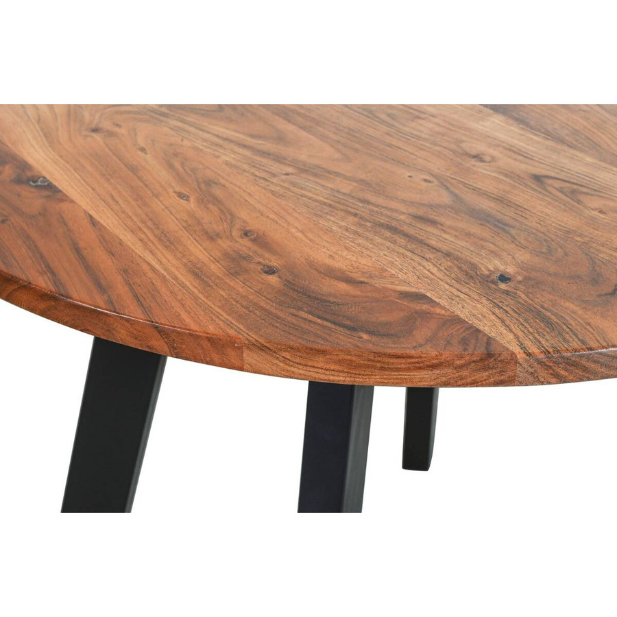 byLIVING Esstisch TARA rund aus Akazienholz in Braun/Schwarz, B: 100 cm, H: 76 cm - Bild 2