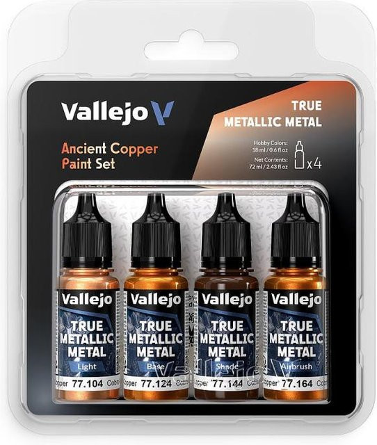 Vallejo Antikes Kupfer, Farbset, Nachfüllpack, 4 x 18 ml - Bild 1