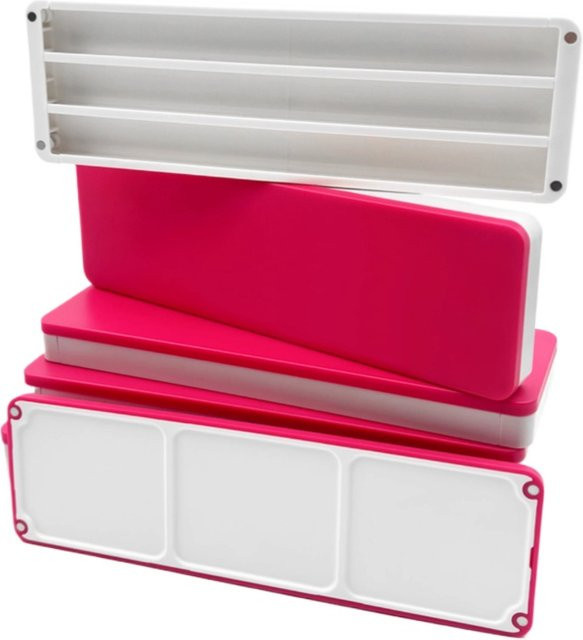 Tragbare Aquarellpalette aus Kunststoff in Pink für Künstler und Reisen - Bild 1