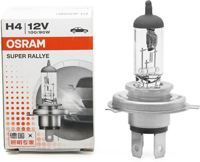 Osram Super Rallye H4 Halogen-Scheinwerferlampe 100/90W 12V transparent - Bild 1