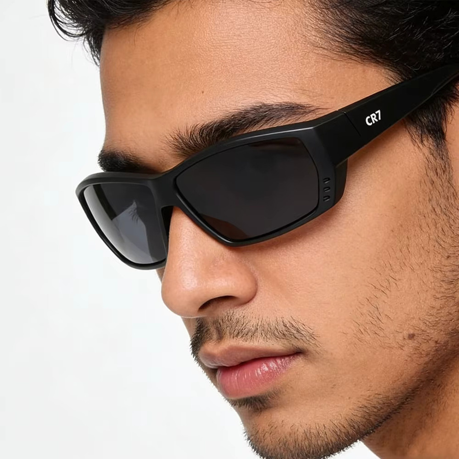 CR7 Sonnenbrille, Sportsonnenbrille, Vollrand, Schwarz, Kunststoff, polarisiert - Bild 2
