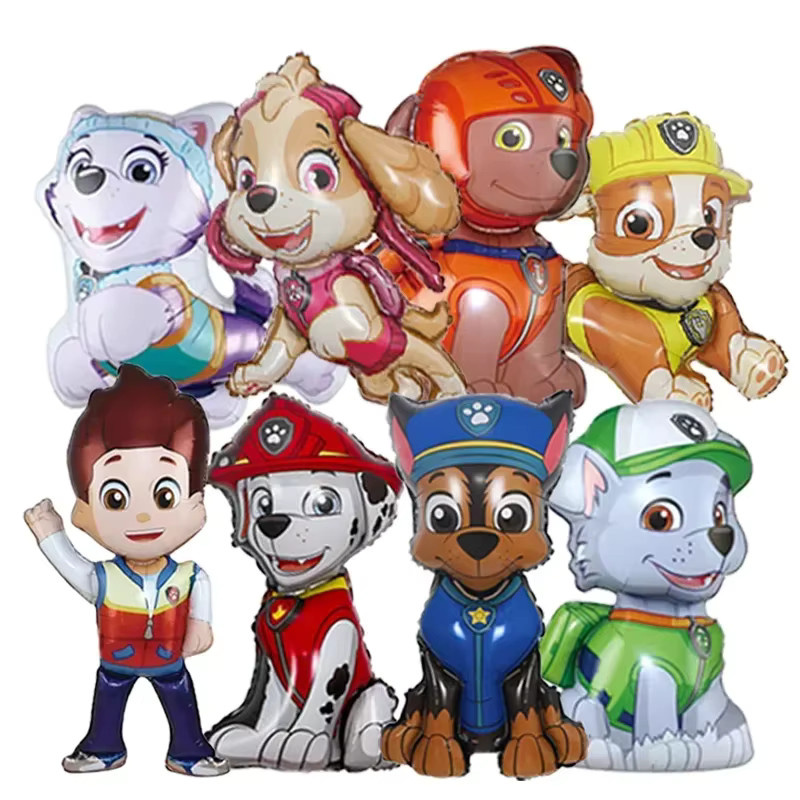 Paw Patrol Geburtstag Dekoration Set mit Ryder Chase Marshall Aluminium Folienballons in Mehrfarbig - Bild 2
