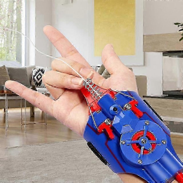 QUURYAZE-Toy Spinnenseide Werfer Web Shooter Handgelenk Spielzeug, Blau, Schwarz - Bild 1