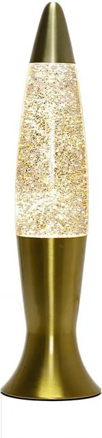 EASYLIGHT Lavalampe Roxy in Gold mit Glitter und inklusive Leuchtmittel, Höhe: 40 cm - Bild 1