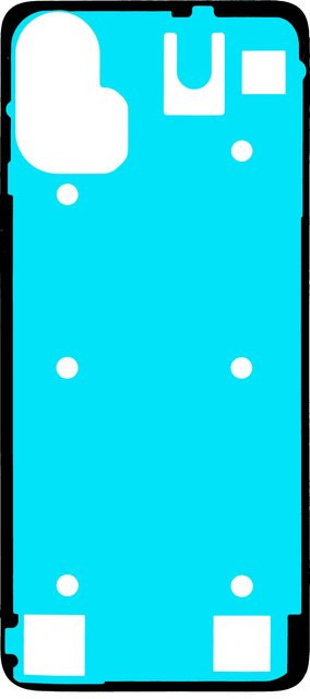 Motorola Klebstoff für die Batterieabdeckung Moto G34, Service Pack 5D78C23682, Blau - Bild 1