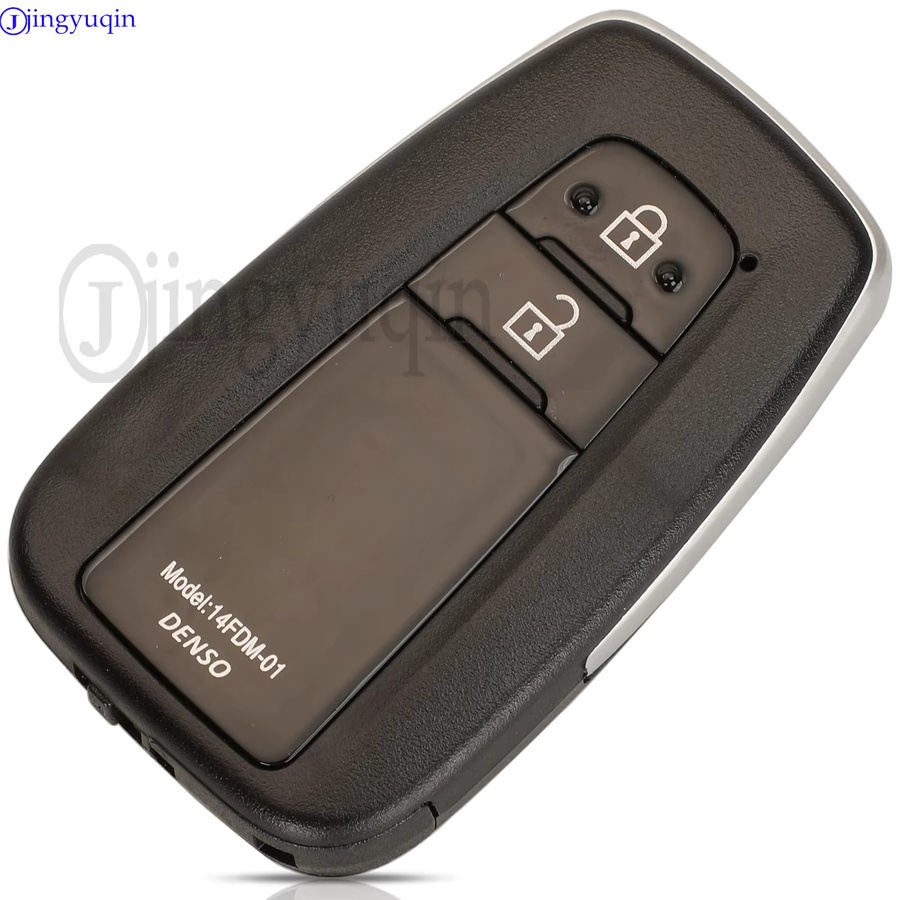 Jingyuqin Smart Auto Remote Key Fob ID8A Chip für Toyota RAV4, 4 Tasten, Schwarz, 433/434 MHz FSK P4: 91 00 A9 A9 Bord: 0410/0010 - Bild 2